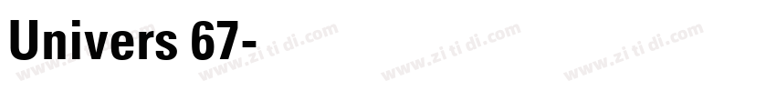 Univers 67字体转换